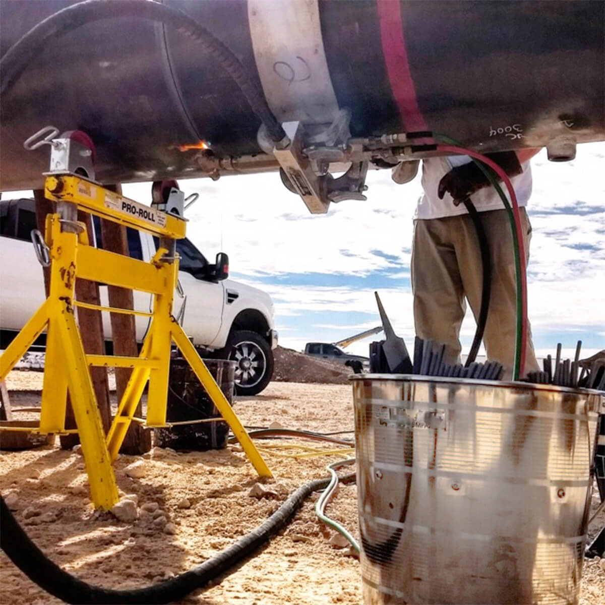 Duo pipe stands Application