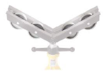 Large V head with steel wheels