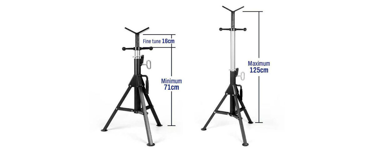 foldable pipe jack stands