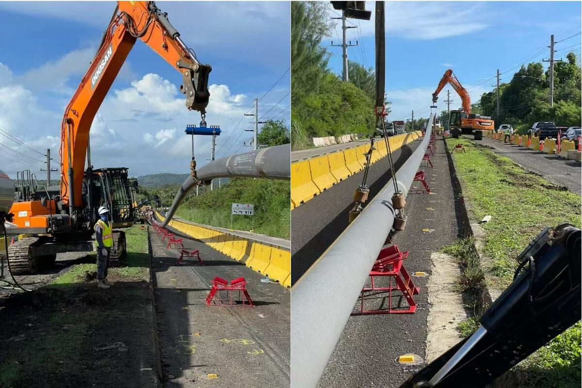 Application of The Heavy duty pipe launchers