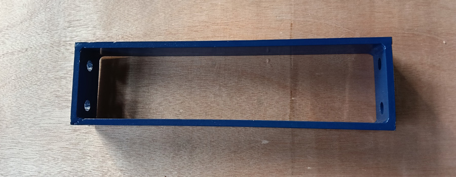 pipe launcher base connecting frame